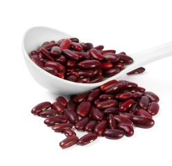 Red bean isolated on white background
