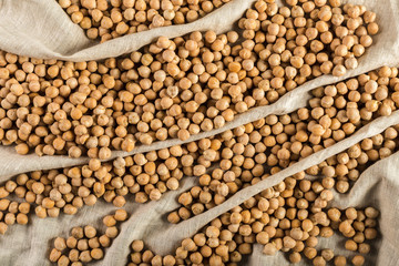 soybean on wooden table