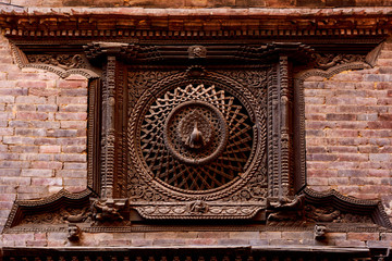 25 March 2017 : Woodcarved windows in Bhaktapur Nepal