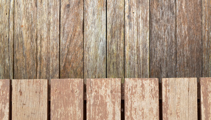 old, grunge wood panels used as background