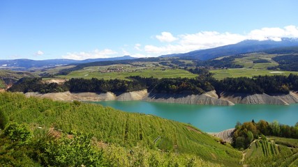 Trentino Alto Adige, Cles: Lago artificiale di Santa Giustina.