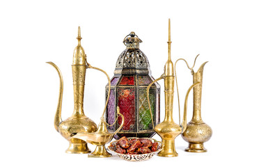 Fototapeta na wymiar Oriental holidays decoration Ramadan kareem Eid mubarak