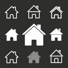 Home icon set.