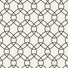Fototapeta premium Vector Seamless Pattern. Abstract Geometric Background Design. Stylish Lattice Texture 