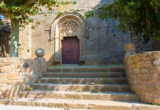 Porch. The entrance to the Cathedral. The ancient wall of the Church building.