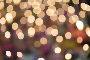 Lights on bokeh Loy Krathong festival background