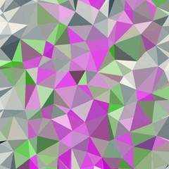 Abstract background of small triangles polygon blue and pink and white and green fragments light and dark sharp throughout the drawing