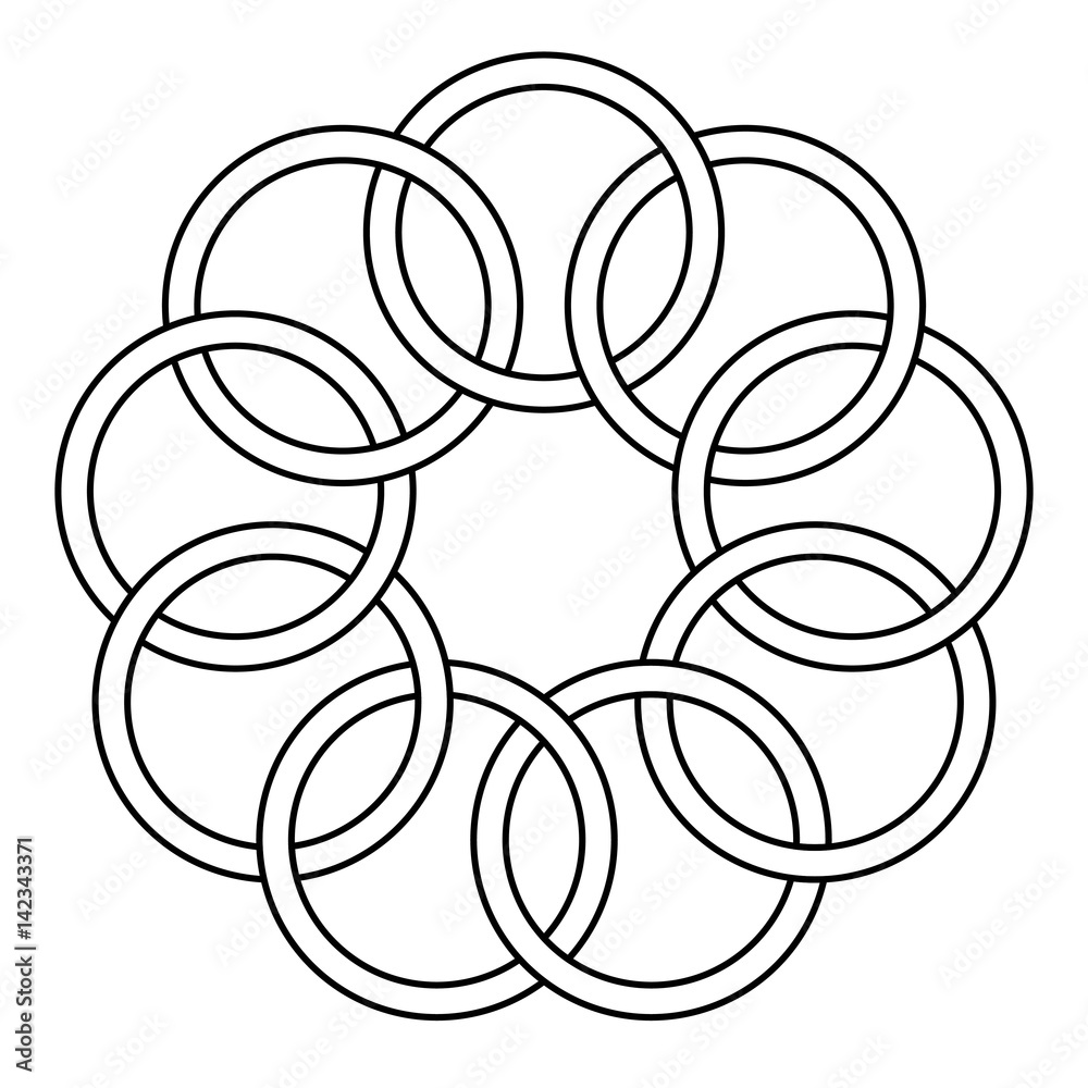 Poster pattern of the binding rings
