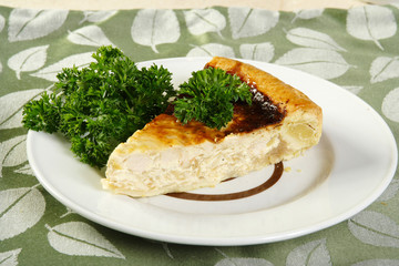 pie with a hen