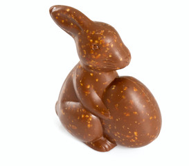 chocolate bunny isolated