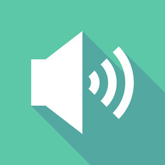 Illustration of   a speaker volume sign