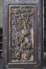 Interior of ancient shool in chinese traditional village hongcun in huangshan, anhui, china