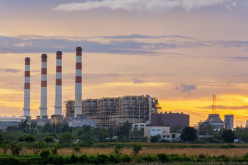 Fototapeta na wymiar Industrial power plant energy.