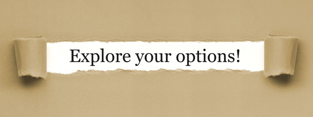 Explore your options / paper