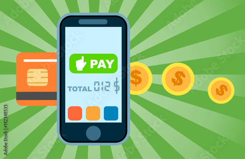 Technology online banking money transfer ecommerce stock