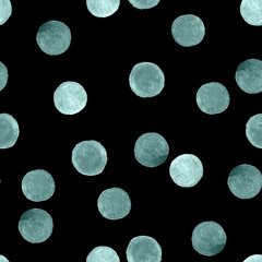 Obraz premium Seamless watercolor circles pattern