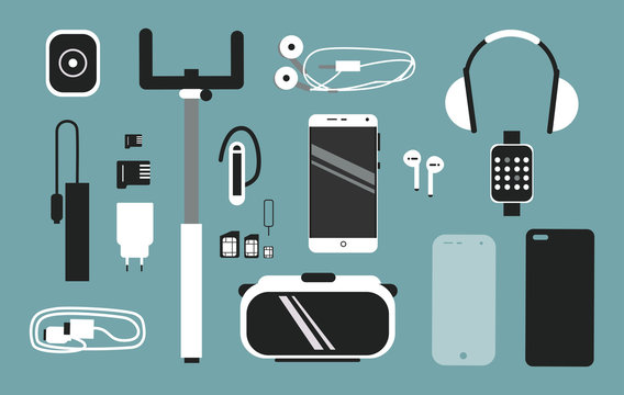 Details 300 mobile accessories background