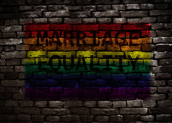 Rainbow flag marriage equality