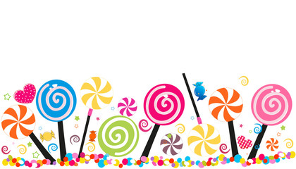 Colorful sweet candy background