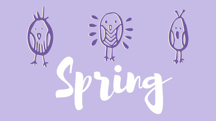 Greeting card with spring message