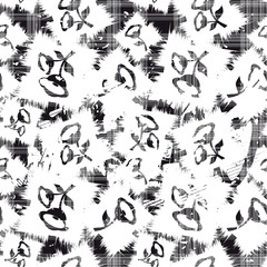 Seamless pattern with flowers. Vector