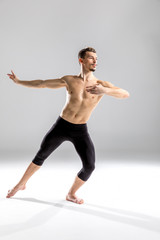 Fototapeta premium Young man dancing