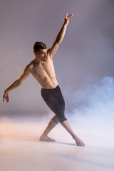 Fototapeta premium Young man dancing