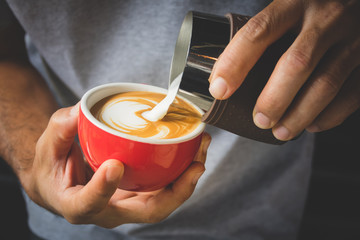 How to make coffee latte art