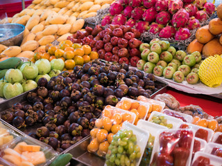 Store selling fresh fruit varieties