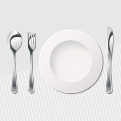 Cutlery on the table