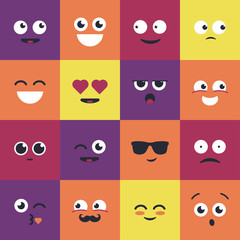 Smiley - modern vector set of emoji illustrations.