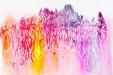 Nail Polish Pink Red Yellow Purple Fire Colorful Background Cosmetic Fashion Beauty Manicure Concept
