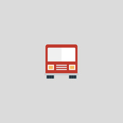 bus icon flat design