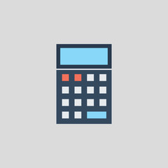 calculator icon flat design