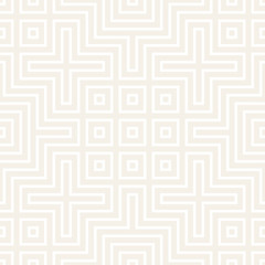 Geometric Ethnic Background Lattice. Stylish Subtle Texture. Vector Abstract Seamless Pattern.