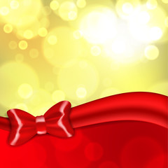 Background with red bow