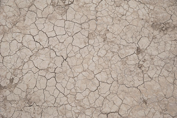 Arid and cracked patch of soil background, cause of climate change
