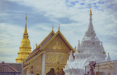 Fototapeta premium Lamphun Pagoda, Thailand
