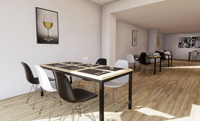 Vue 3d restaurant