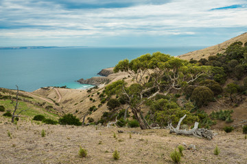 South Australian Coastal landscape Deep Creek Conservation Park Blowhole Beach