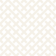 Weave Seamless Pattern. Stylish Repeating Texture. Black and White Geometric Vector Illustration.