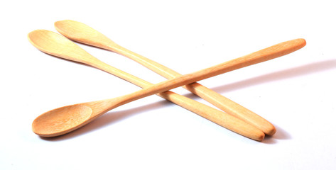 Kitchenware spoon isolated on white background. collection