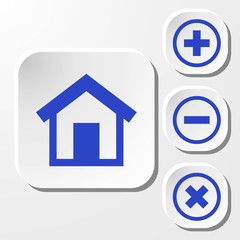 home icon stock vector illustration flat design