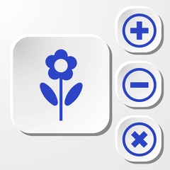 flower icon stock vector illustration flat design
