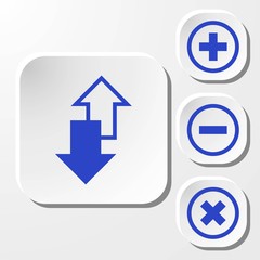 arrow icon stock vector illustration flat design