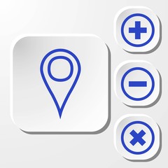 navigation icon stock vector illustration flat design
