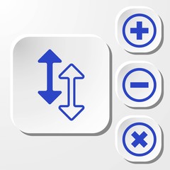 arrow icon stock vector illustration flat design