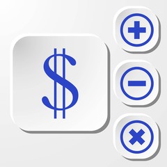 money icon stock vector illustration flat design