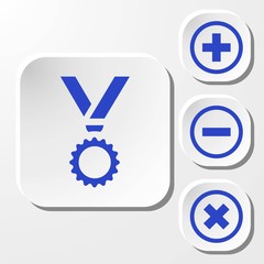 medal icon stock vector illustration flat design