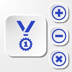 medal icon stock vector illustration flat design
